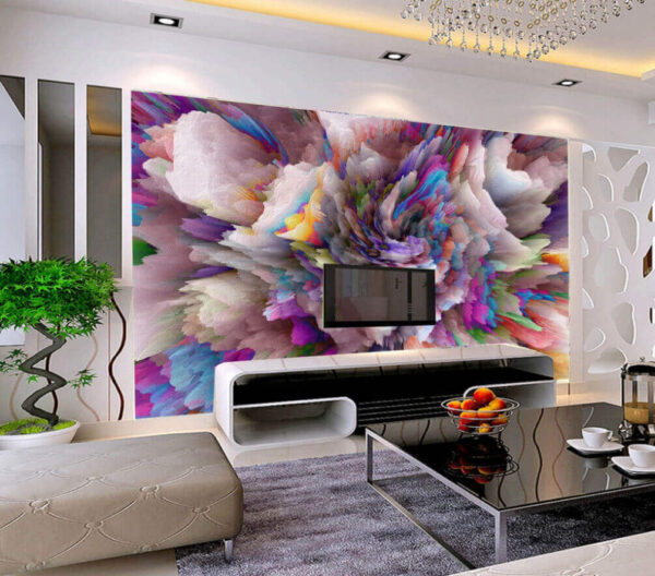 Ταπετσαρίες Πολύχρωμη έκρηξη χρώματος