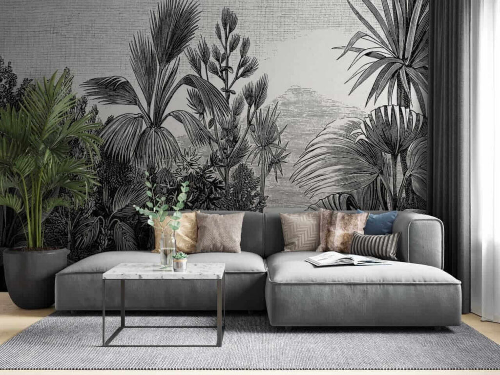 u52597pig2m 1024x768 - Ασπρόμαυρο σχέδιο ενός τροπικού δάσους - tegory