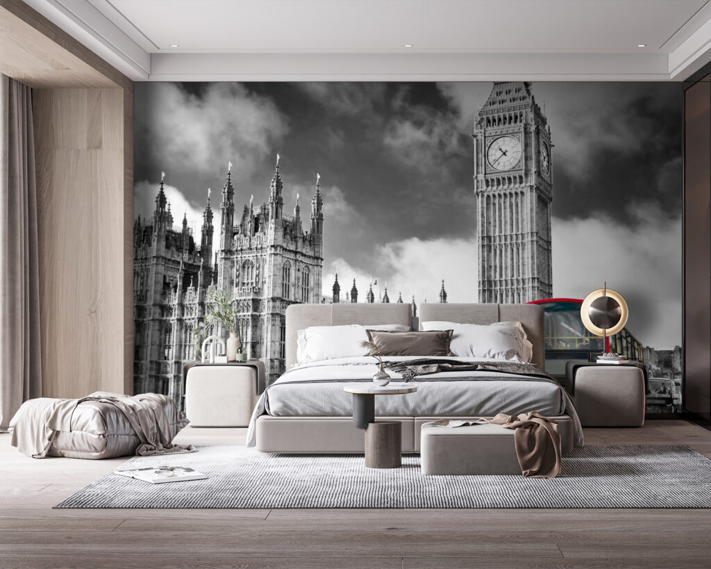 u56834pib114 1024x819 - Κόκκινο διώροφο λεωφορείο σε δρόμο με πύργο ρολογιού στο φόντο - tegory