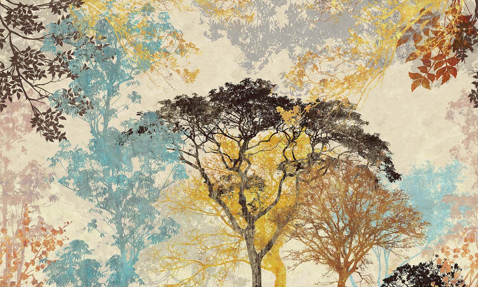 u60071p - Ομάδα δέντρων με διαφορετικά χρώματα - tegory