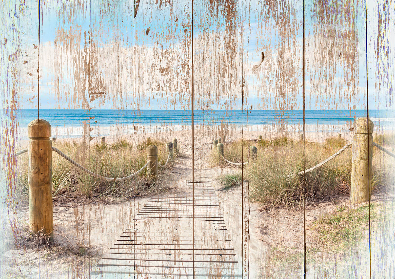 u60164p - Ξύλινο μονοπάτι που οδηγεί σε παραλία - tegory