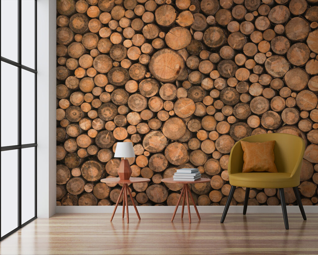 Group of round logs