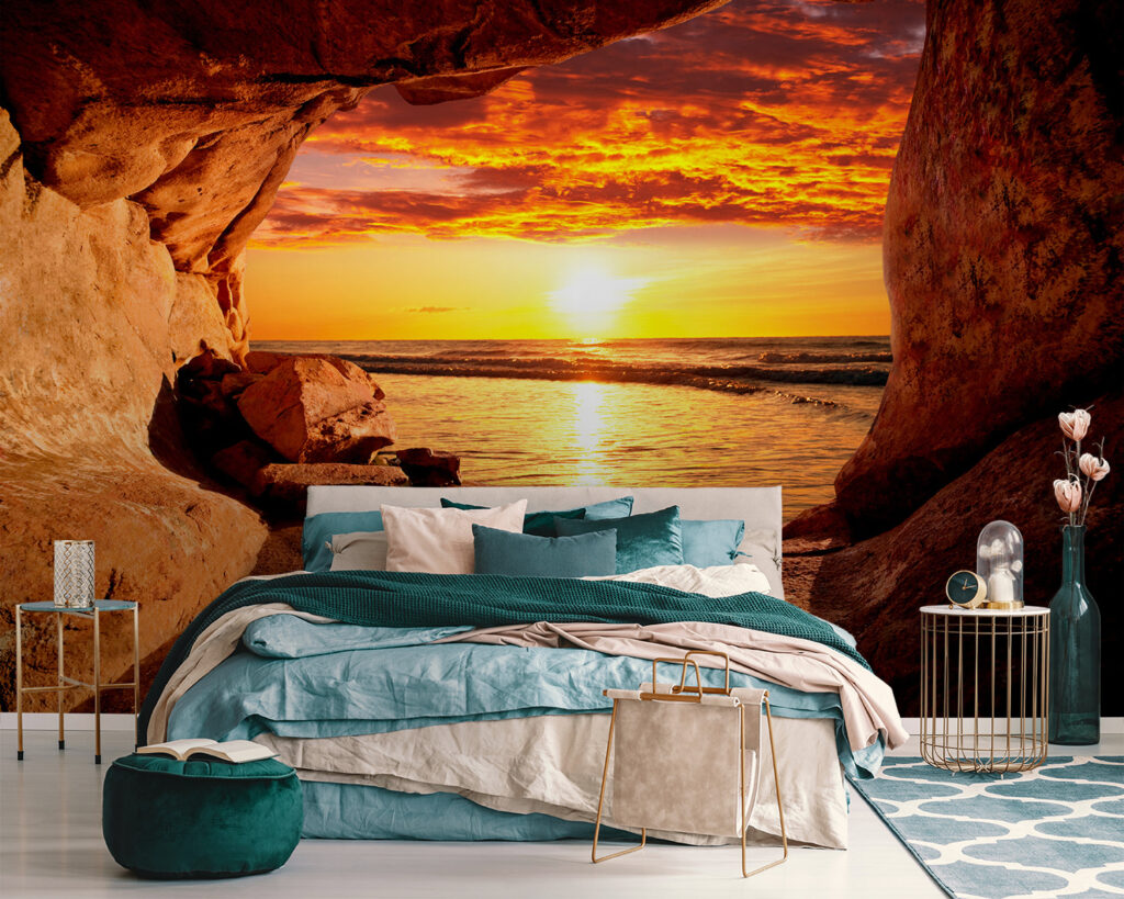 Sunset over a body of water Sunset over a body of water