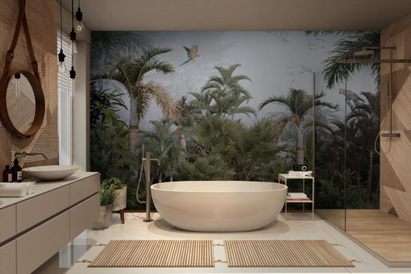 u73343pit1 600x400 - Πουλί που πετάει πάνω από ένα τροπικό δάσος - tegory