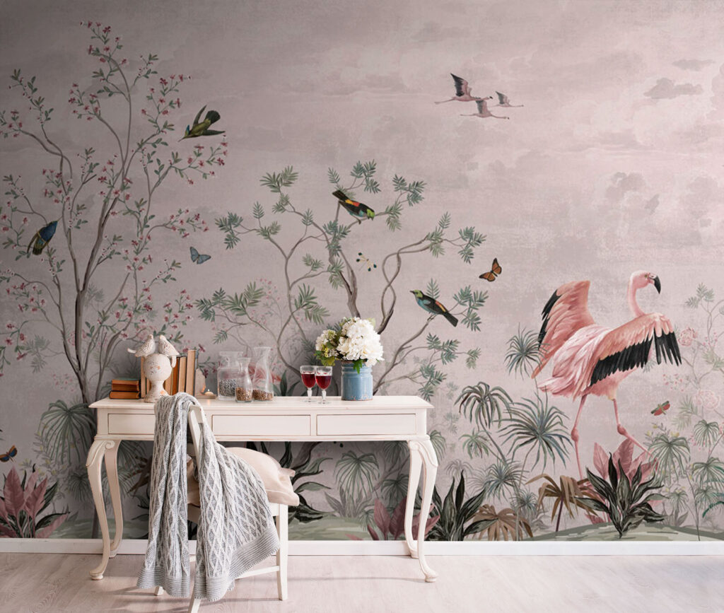 Ταπετσαρία με πουλιά και φυτά u73559pih2 1024x867 - Ταπετσαρία με πουλιά και φυτά - tegory