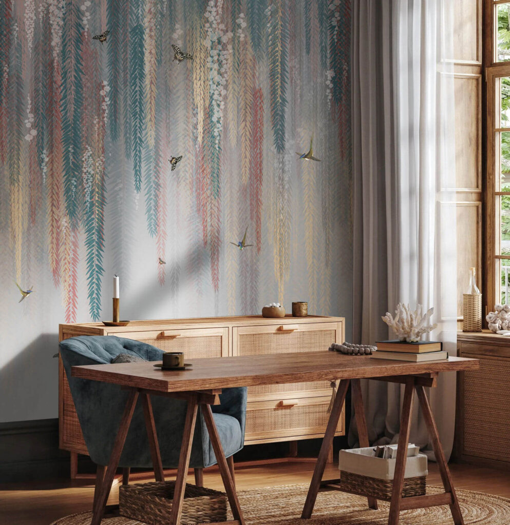 u73572pih1 993x1024 - Πολύχρωμο floral σχέδιο με πεταλούδες - tegory