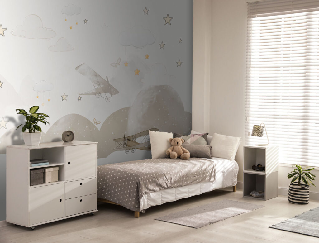 Group of airplanes flying in the sky