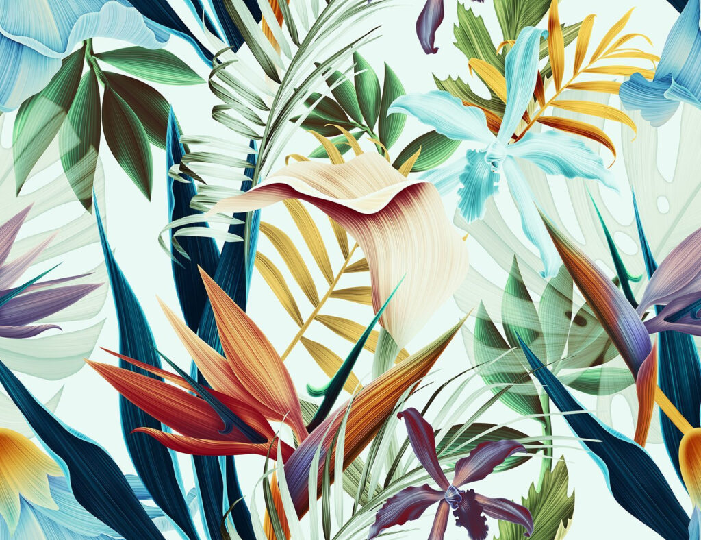 Πολύχρωμο floral μοτίβο με λουλούδια Πολύχρωμο floral μοτίβο με λουλούδια