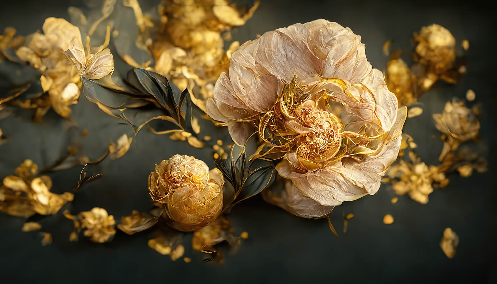 u74141p - Λεπτά άνθη σε ζεστές αποχρώσεις - tegory