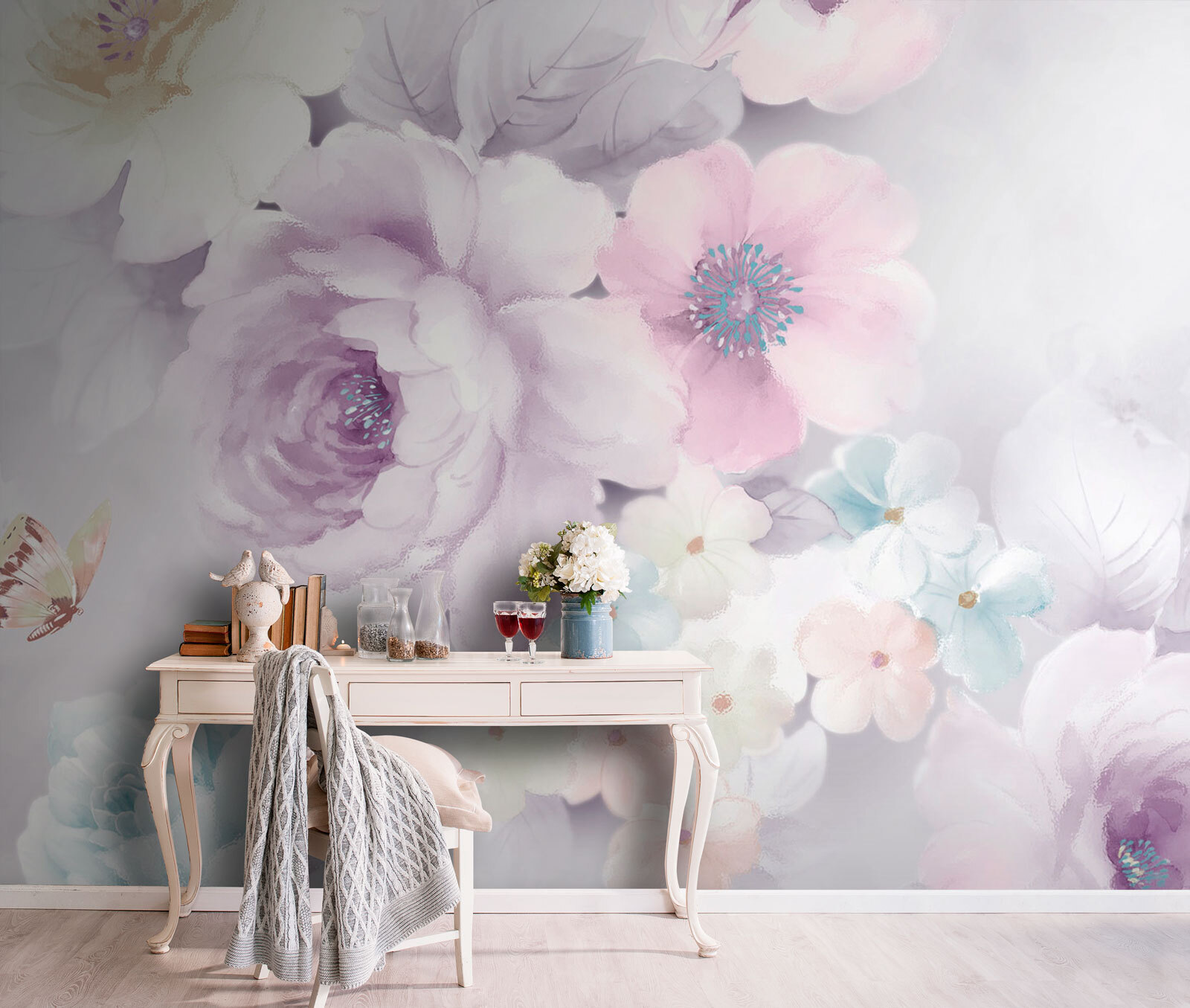 Soft blooms in pastel hues