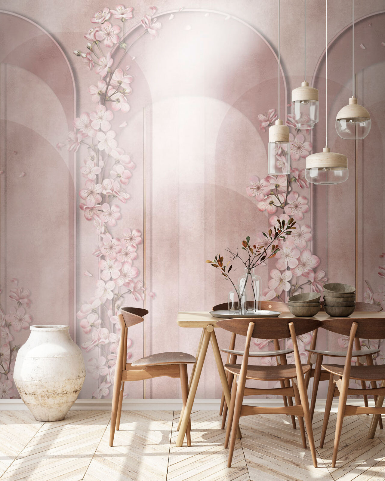 u74470piq1m - Ταπετσαρία με λουλούδια - tegory