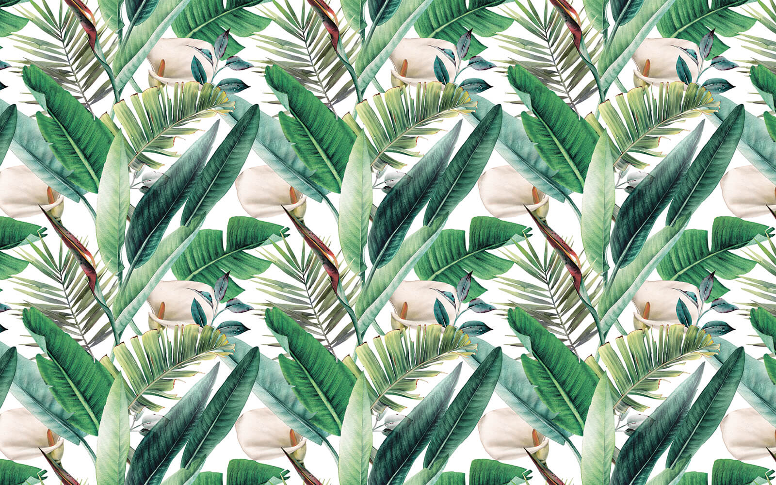 u79683p - Μοτίβο από πράσινα φύλλα και λουλούδια - tegory