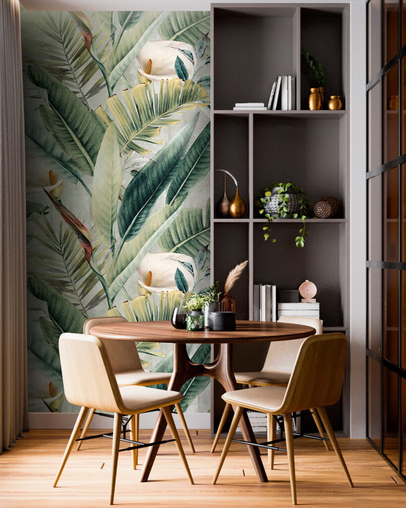 u79683piq1 819x1024 - Μοτίβο από πράσινα φύλλα και λουλούδια - tegory