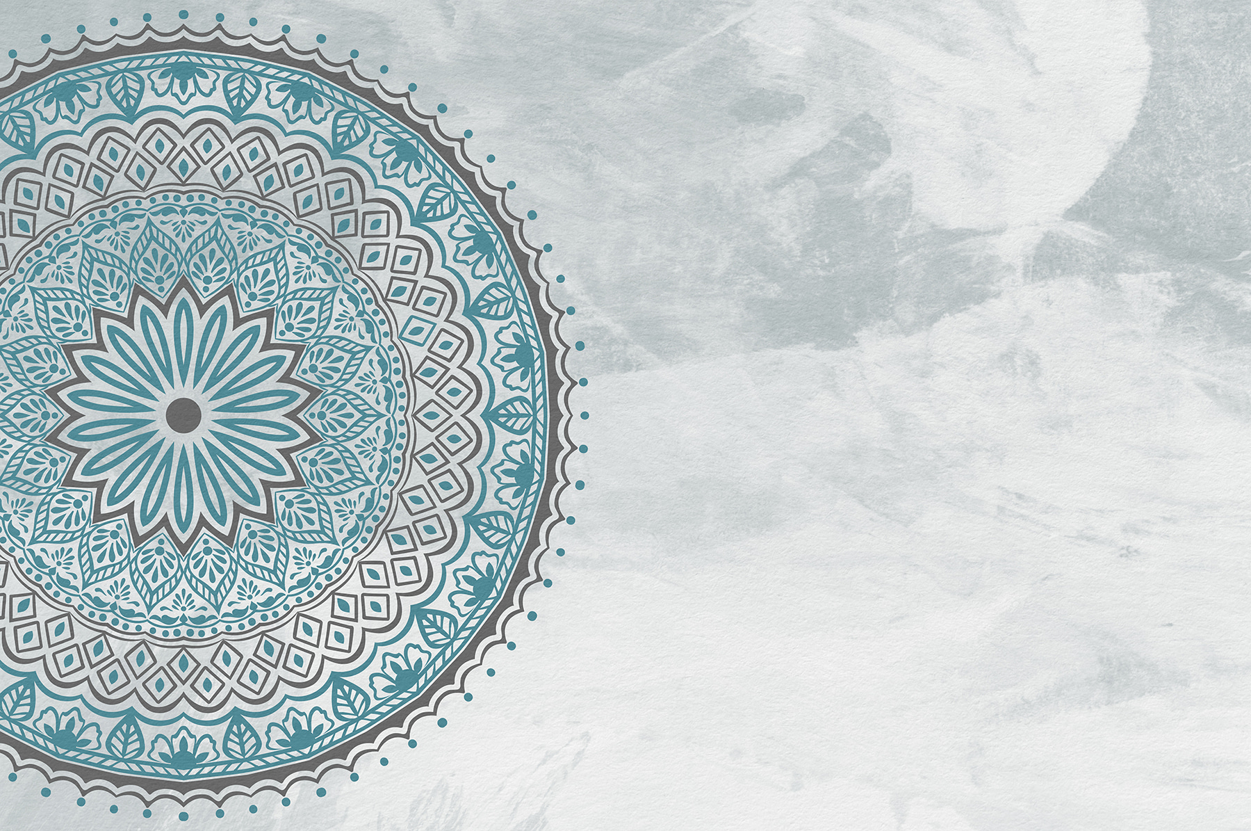 A blue and grey mandala