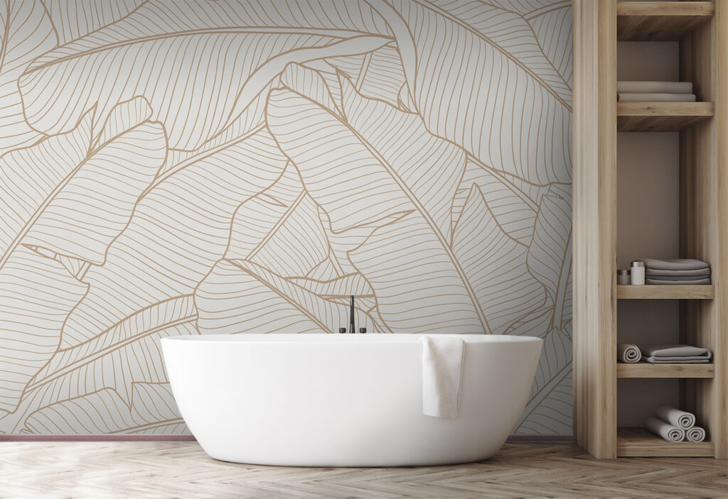 Elegant leaf pattern for modern decor