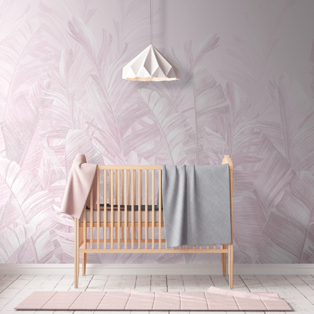 Soft pastel leaves in gentle arrangement