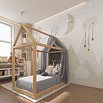 Ταπετσαρίες Ένα φεγγάρι και σύννεφα στον ουρανό