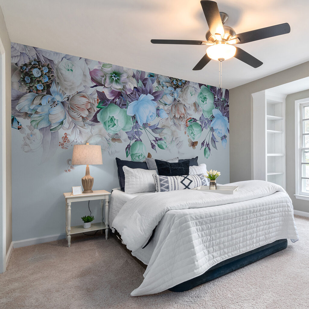 Elegant floral arrangement with butterflies