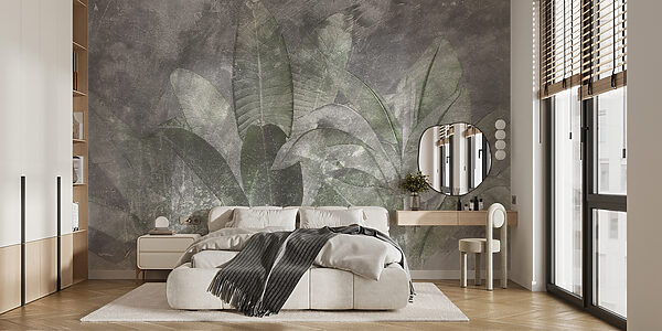 Botanical elegance in soft textures