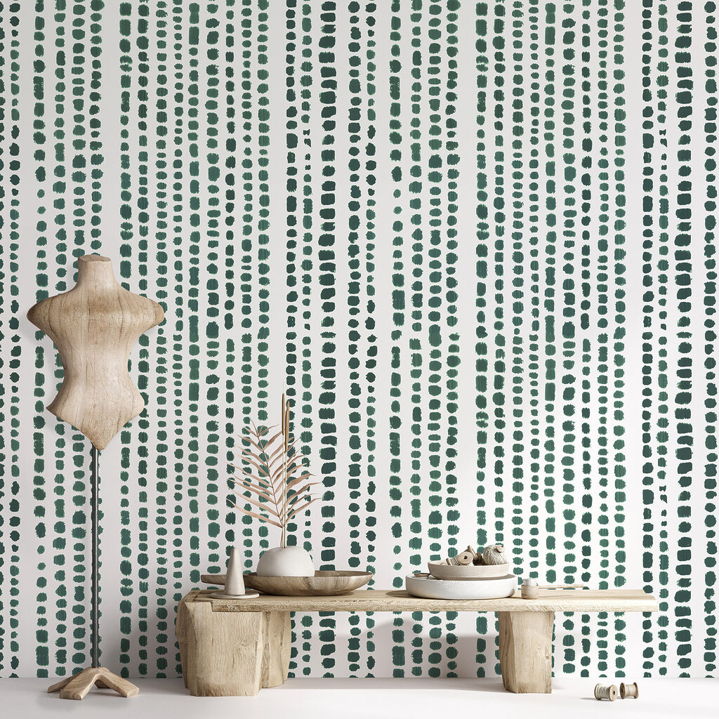 A green and white pattern