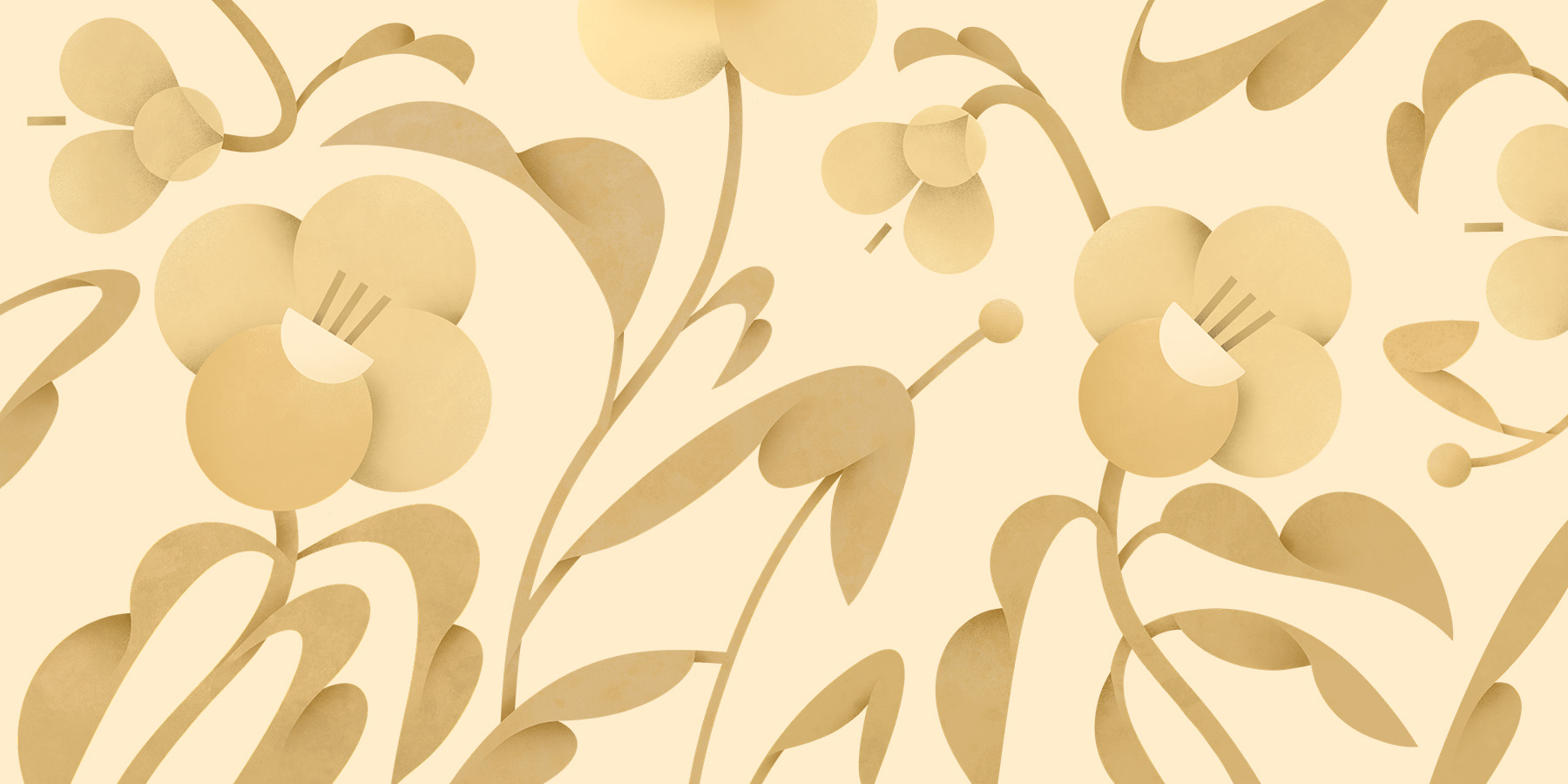 Elegant floral pattern on soft background