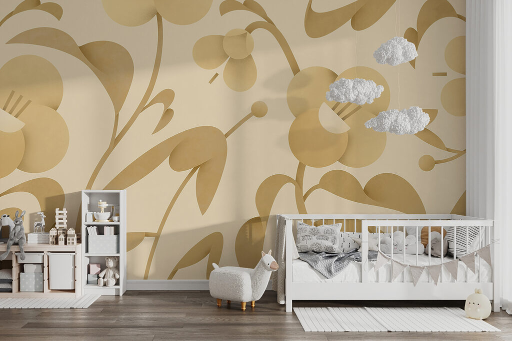 Elegant floral pattern on soft background