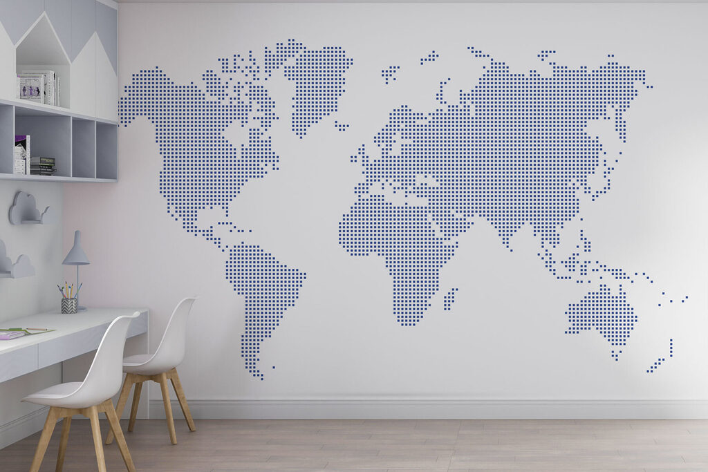 A map of the world