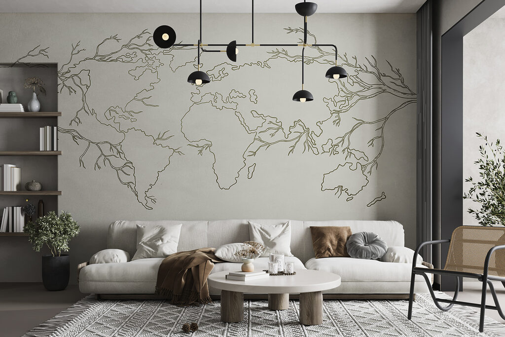 A map of the world