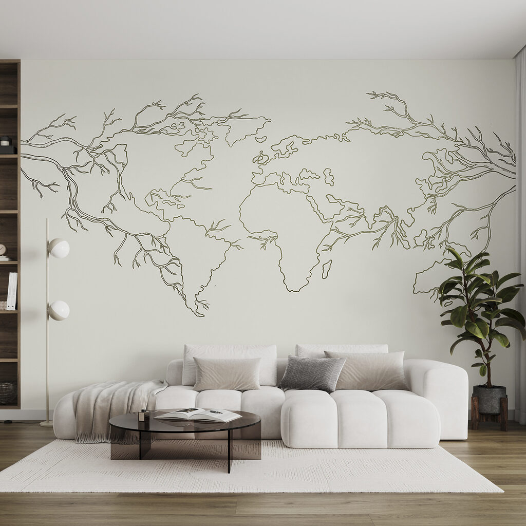 A map of the world