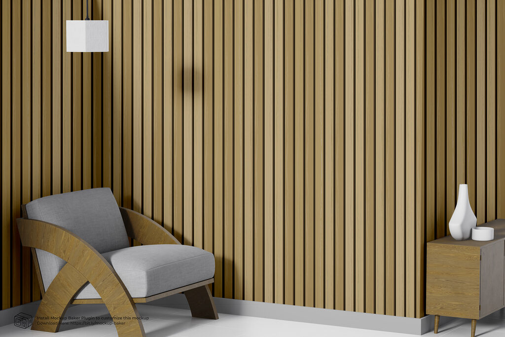 A close up of a wood panel