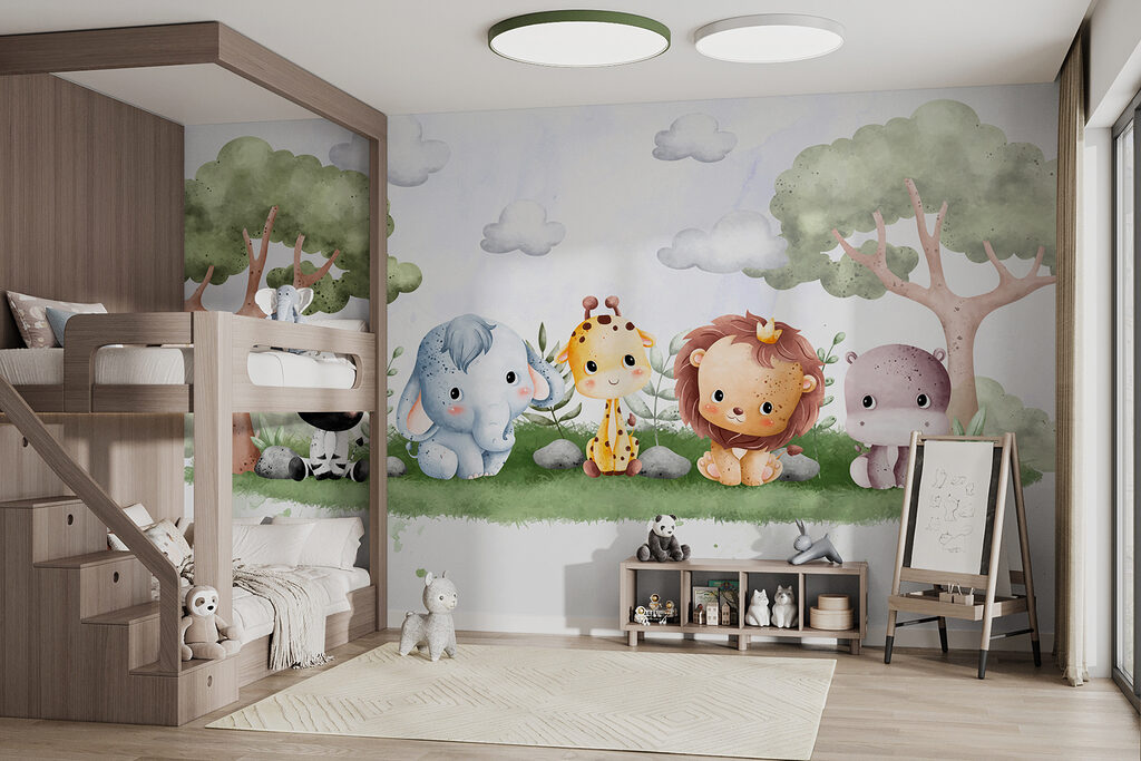 A group of animals sitting on grass