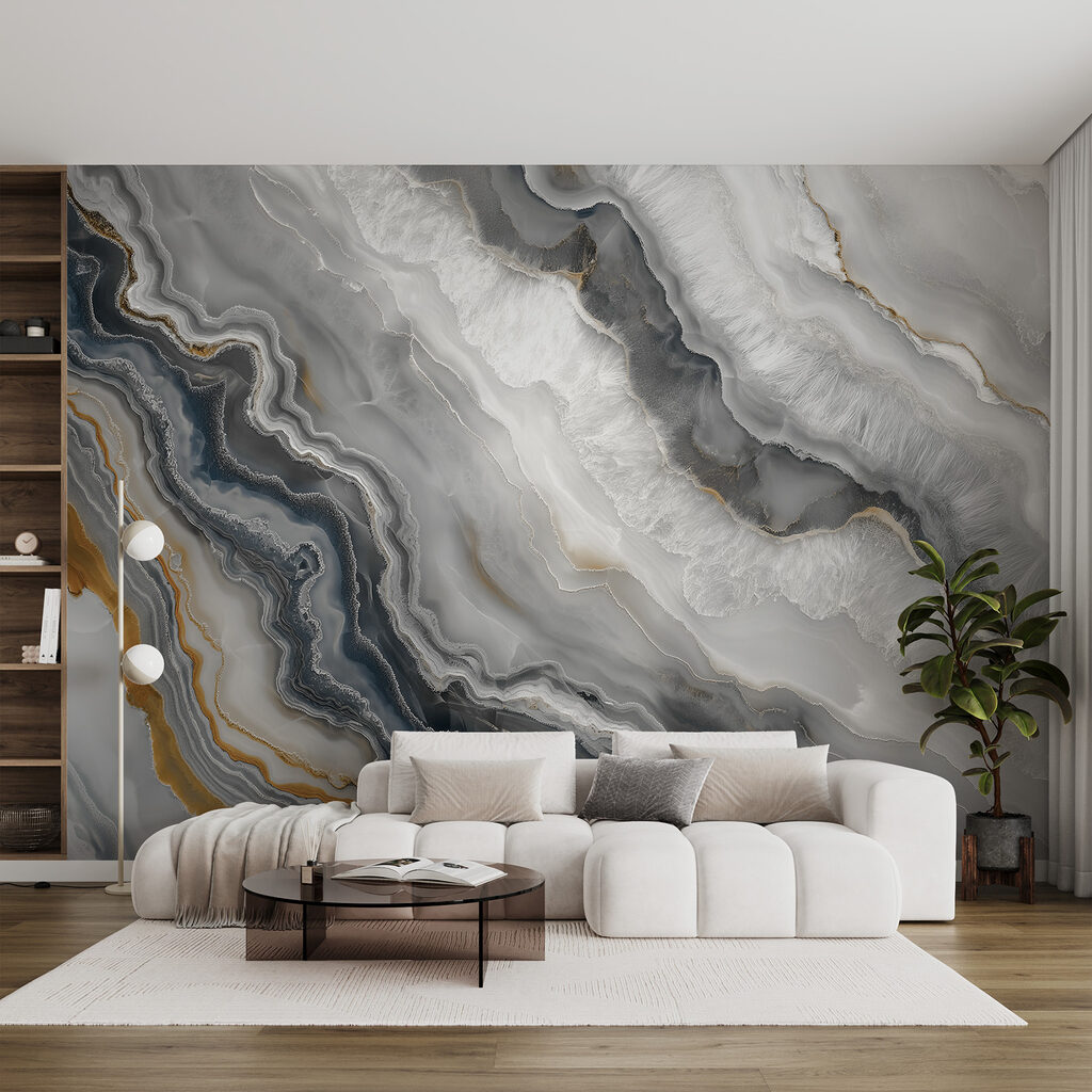 A close up of a marble