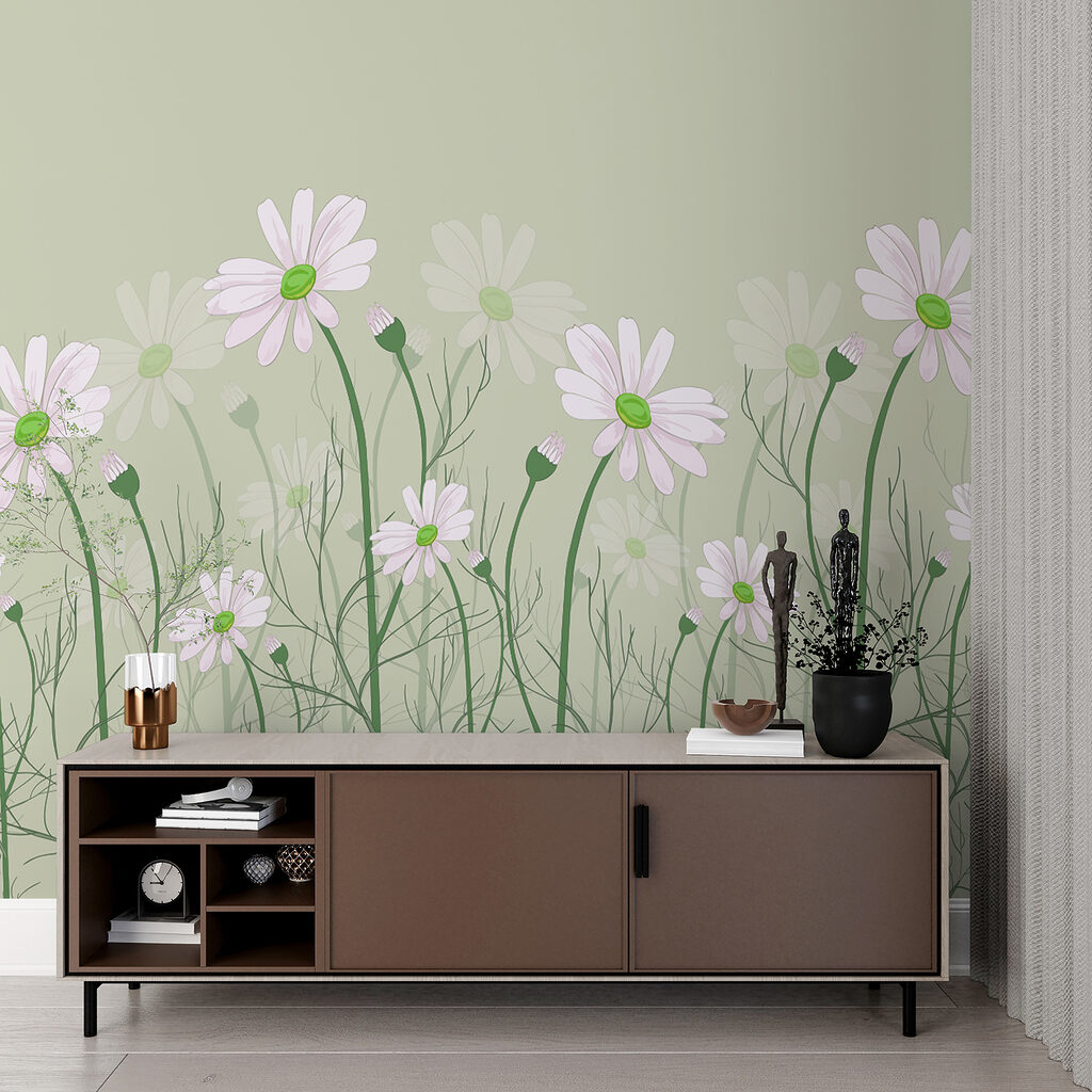 A group of white flowers