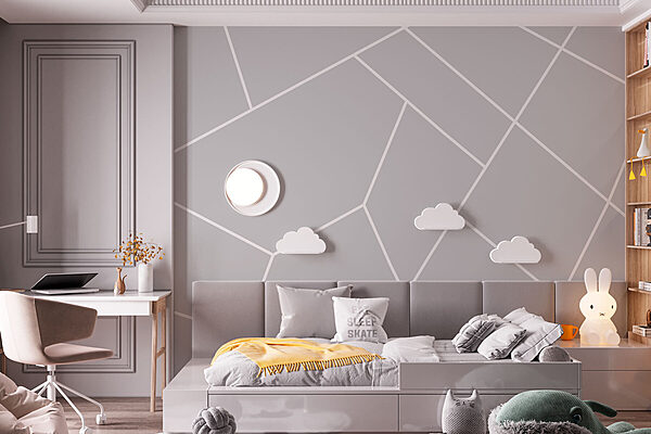 A grey and white background