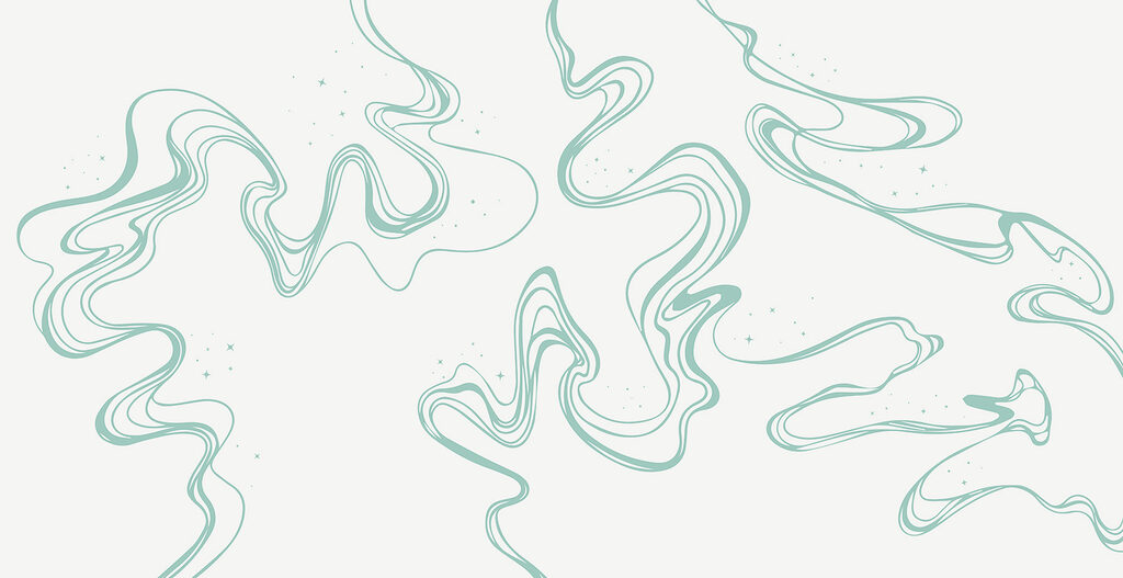A white background with green lines