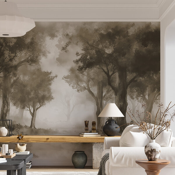 A group of trees in a forest