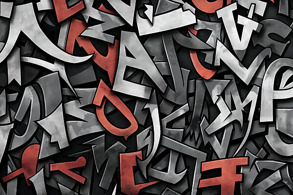 A close up of a pattern