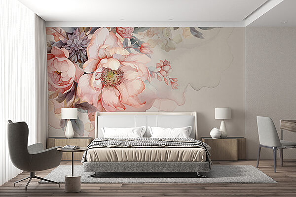 Ταπετσαρίες Ένα κοντινό πλάνο λουλουδιών