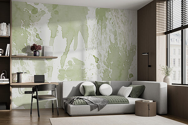 A close up of a paint splatter