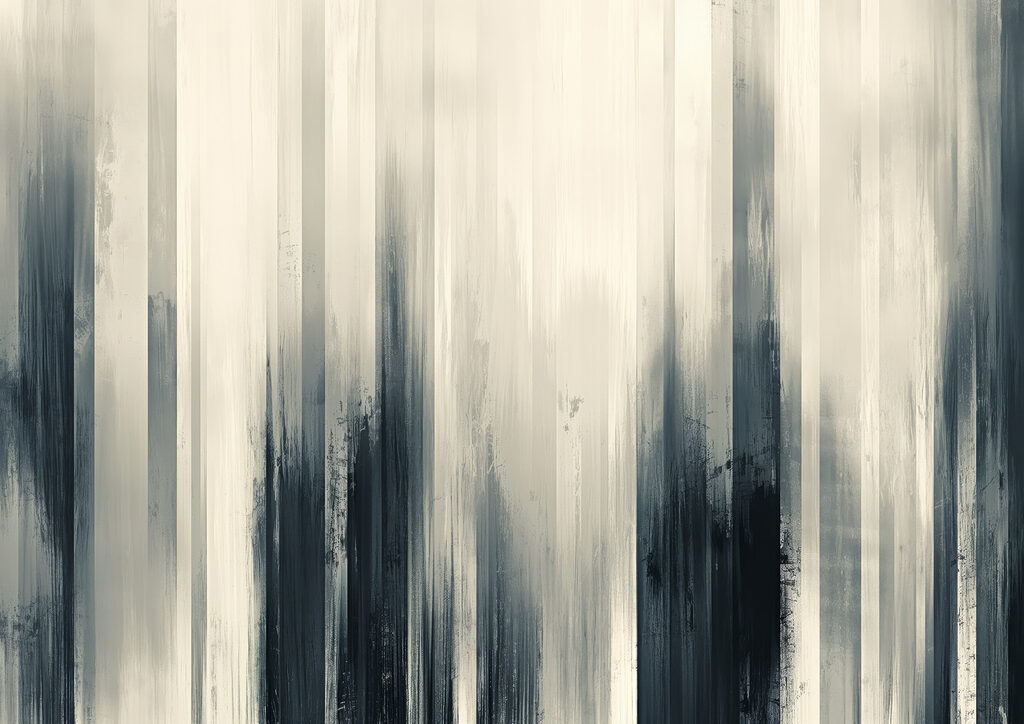 A black and white striped background