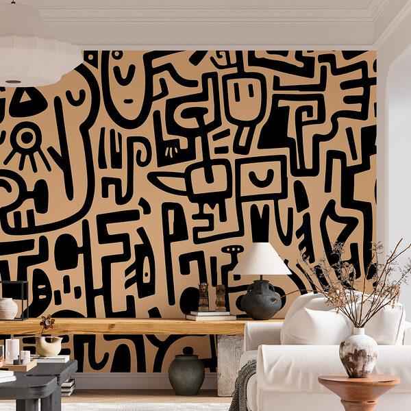 Pattern of black and white lines