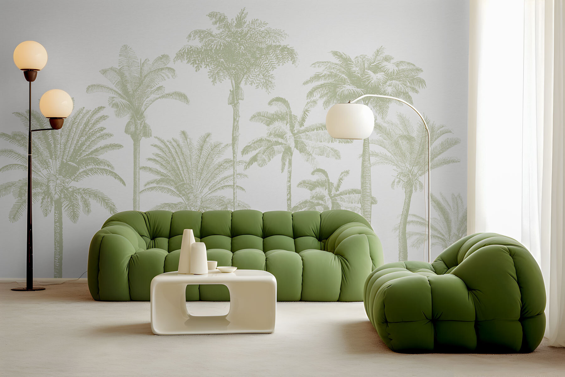 Group of palm trees