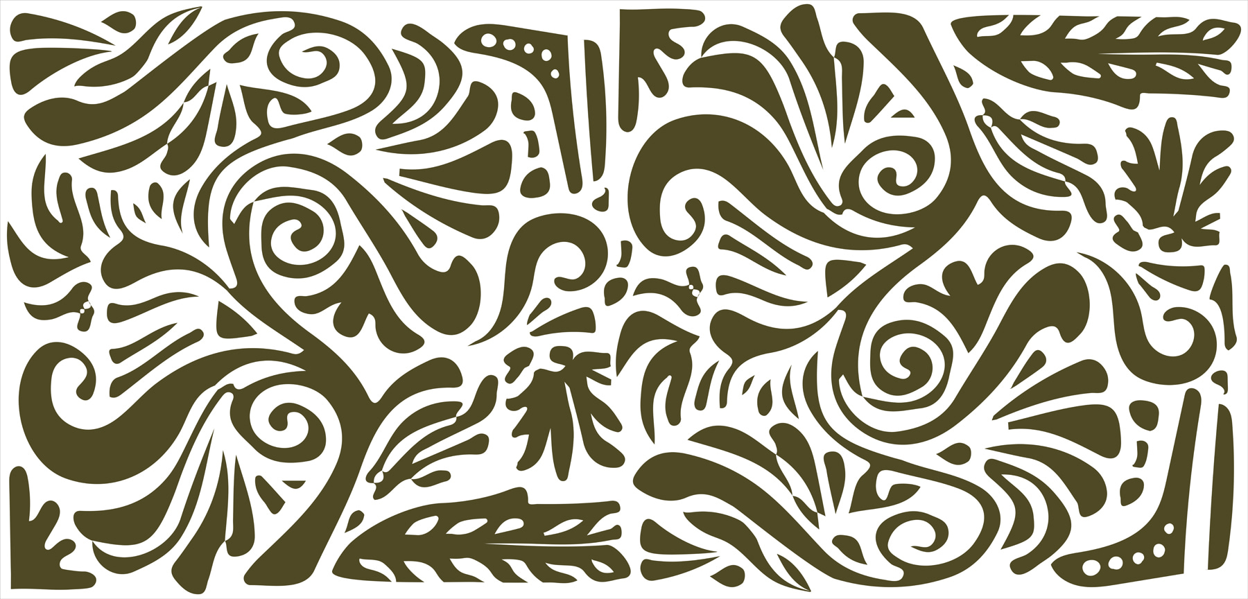 Pattern of leaves and branches