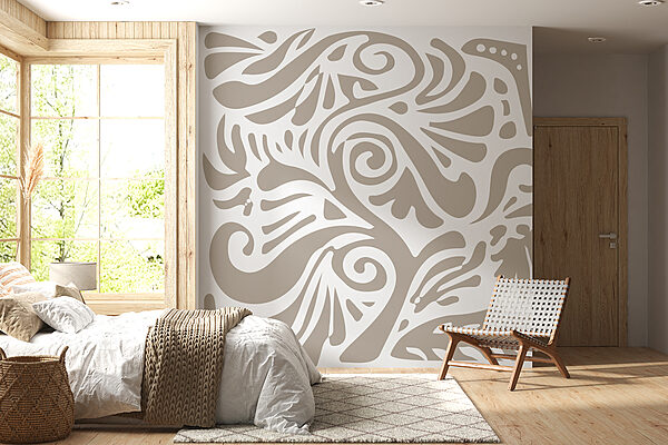 White and gray pattern