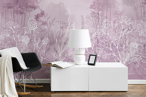 Drawing of a forest