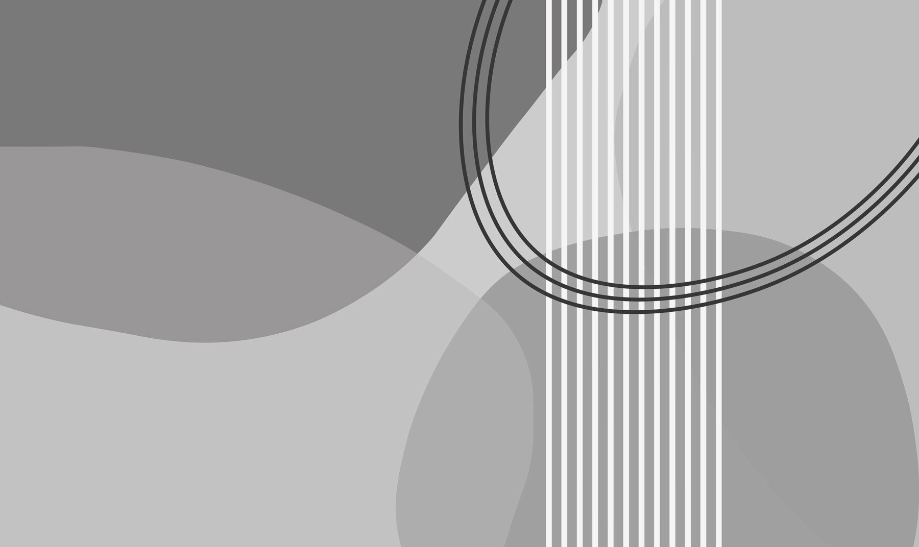 Grey and white background with circles and lines