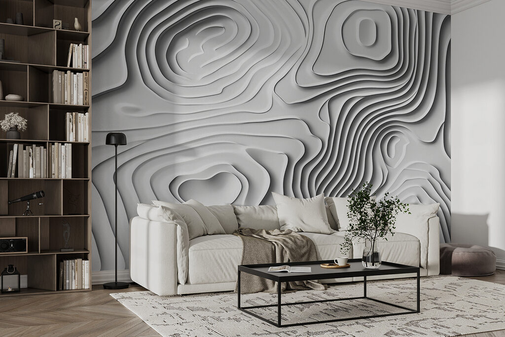 White surface with lines and shapes White surface with lines and shapes