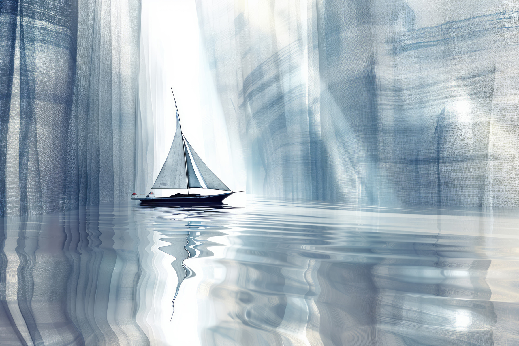 Sailboat in a body of water