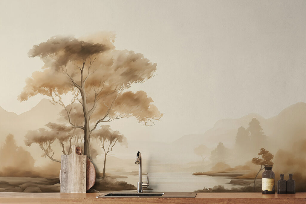 River with trees and grass