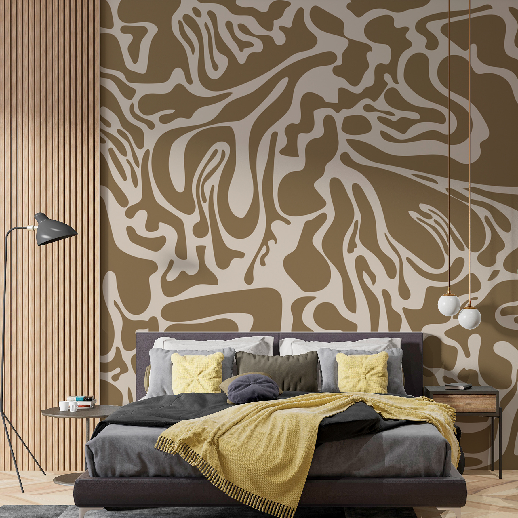 Brown and white pattern